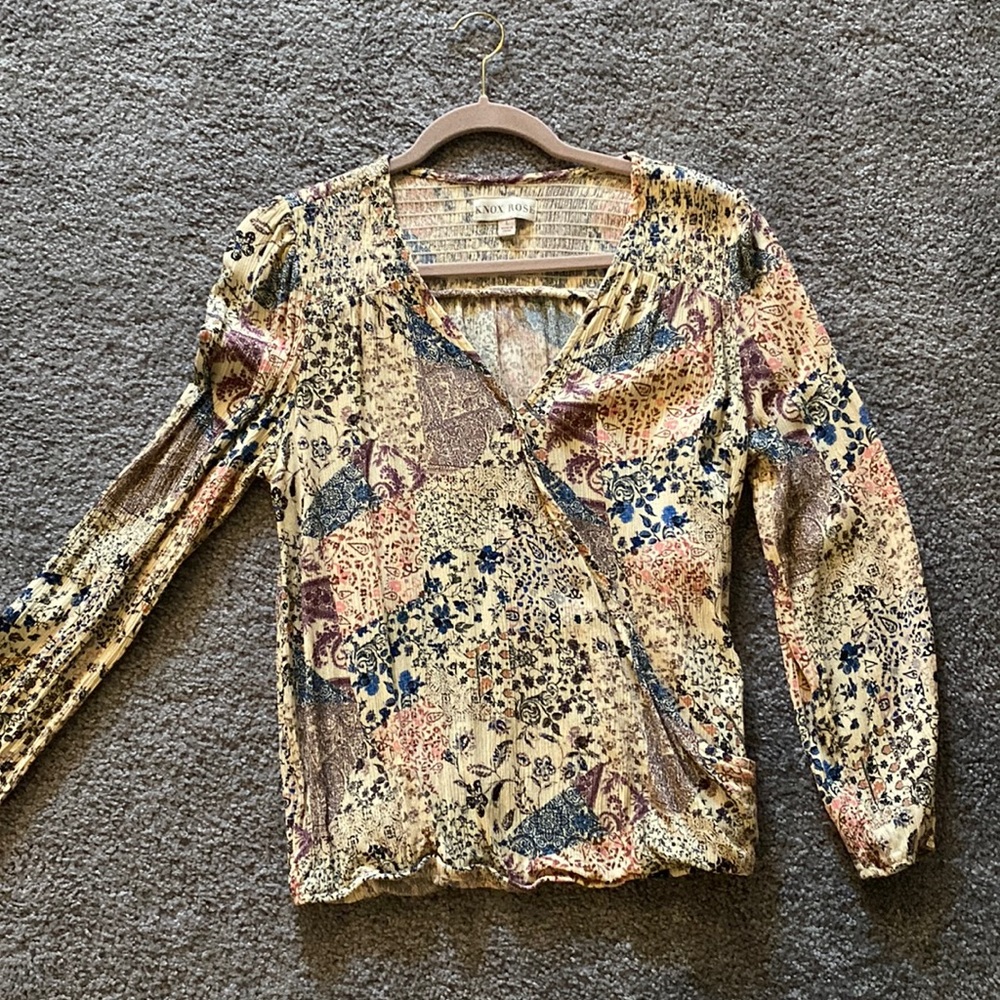 Gauze floral top